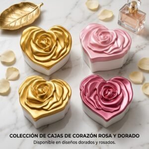 Caja Joyero Artesanal «Rosa de Amor»