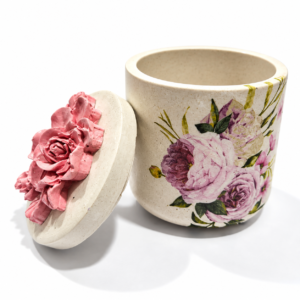 Caja Artesanal Floral «Rosa Encantada»