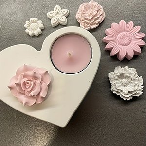 Candelabro en forma de corazón
